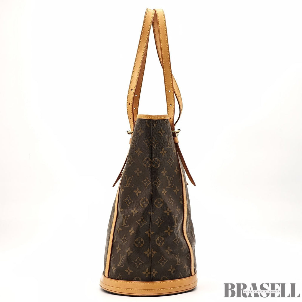 LOUIS VUITTON Bucket GM M42236 Tote Bag Monogram Brown Leather Pouch Dust Bag