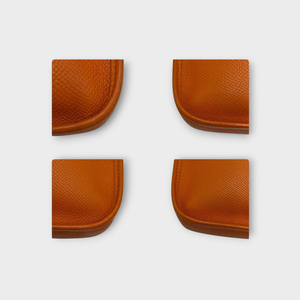 Hermès Vespa TPM Shoulder Bag Veau Epsom Orange Leather K Stamp 【B】
