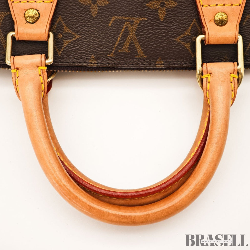Louis Vuitton Alma PM M51130 Monogram Bag Handbag Coated Canvas Leather Brown