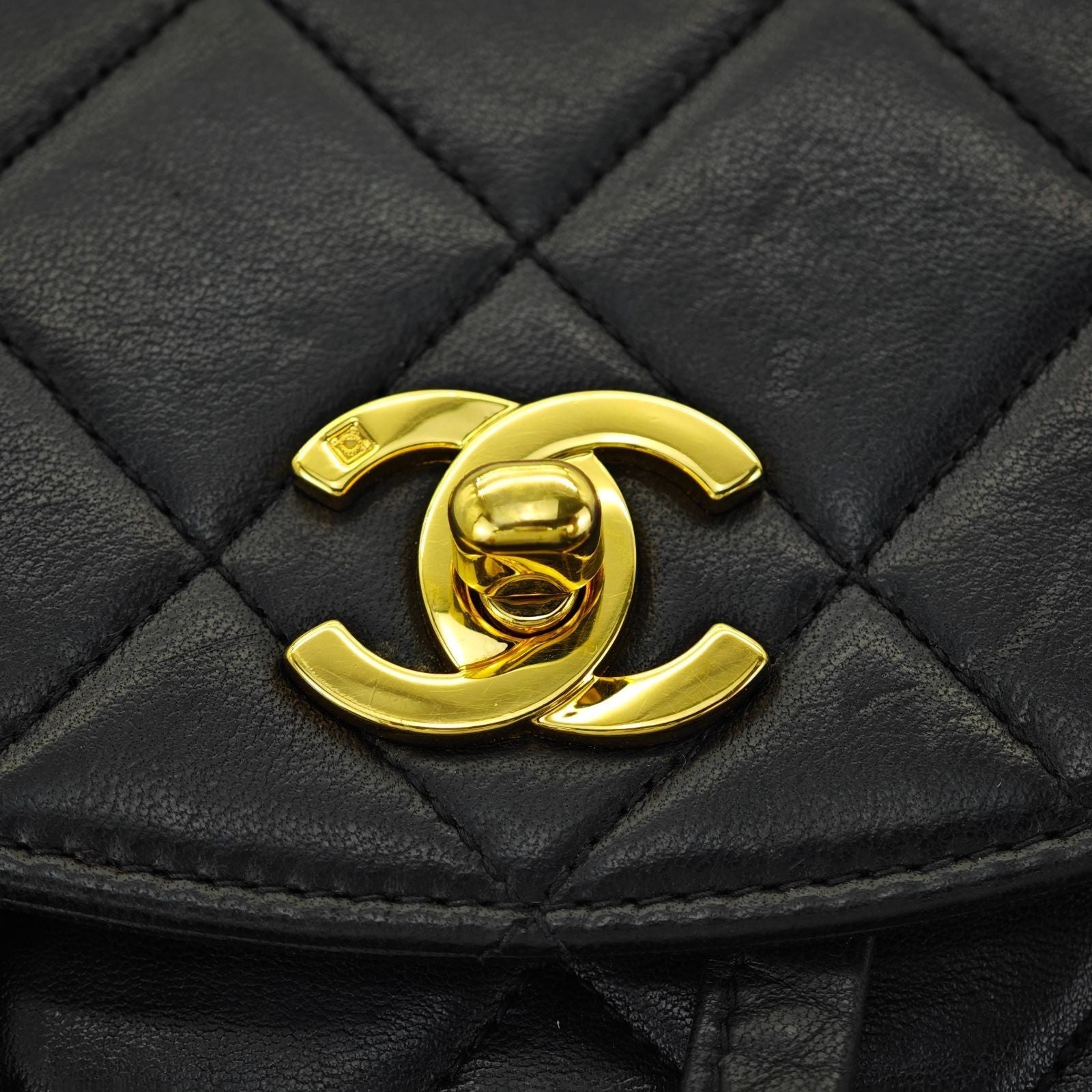 CHANEL Matelasse Bag Backpack Black Women's