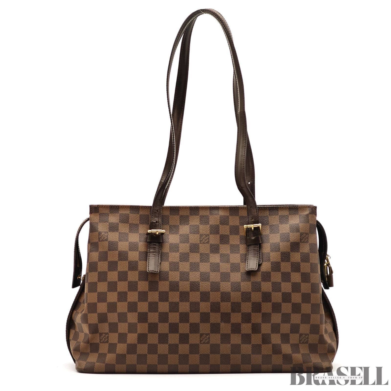 Louis Vuitton Chelsea N51119 Damier Brown Shoulder Bag Tote Bag Large Woman