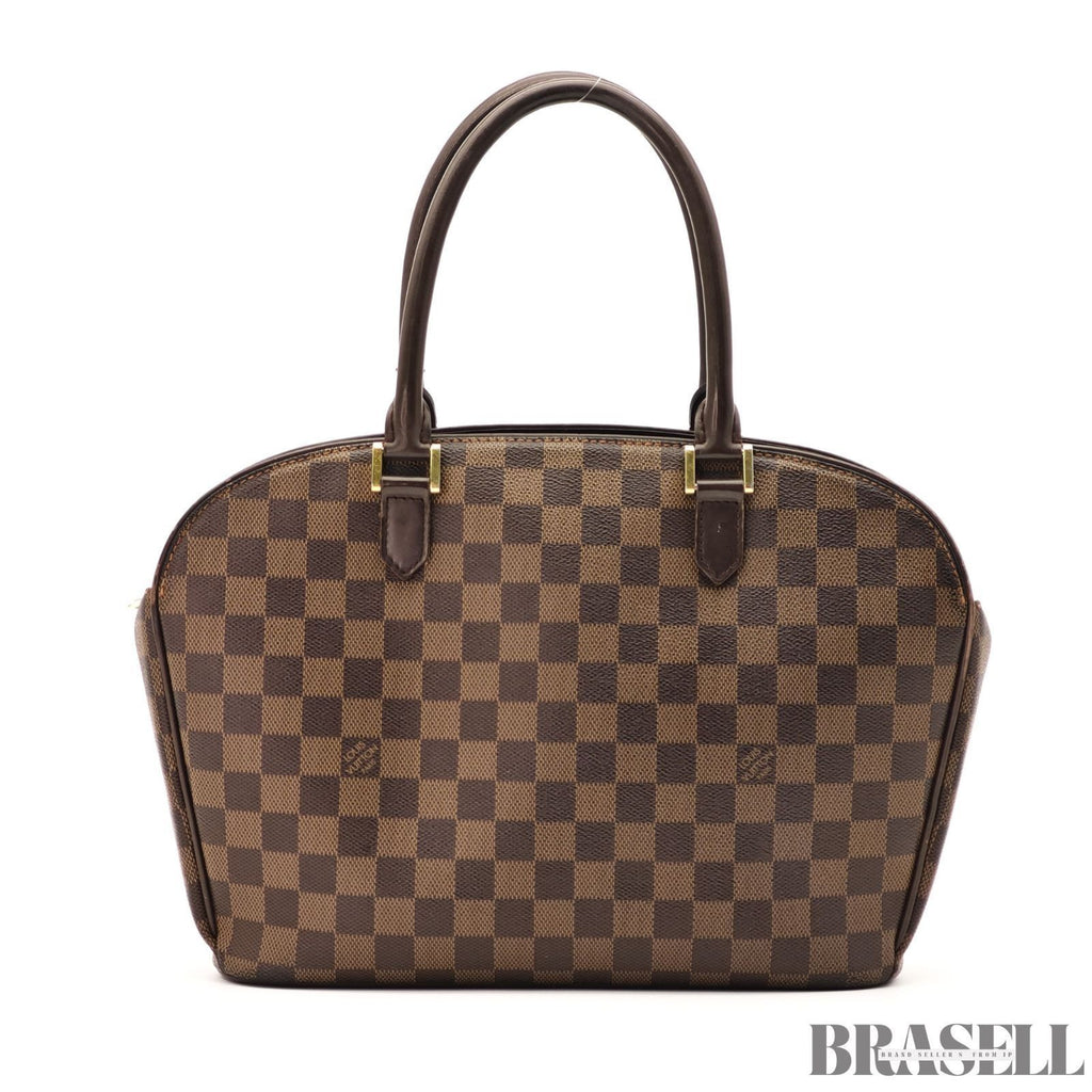 LOUIS VUITTON Saria ORIENTAL Hand Bag N51282 Damier Canvas Leather Ebene Brown