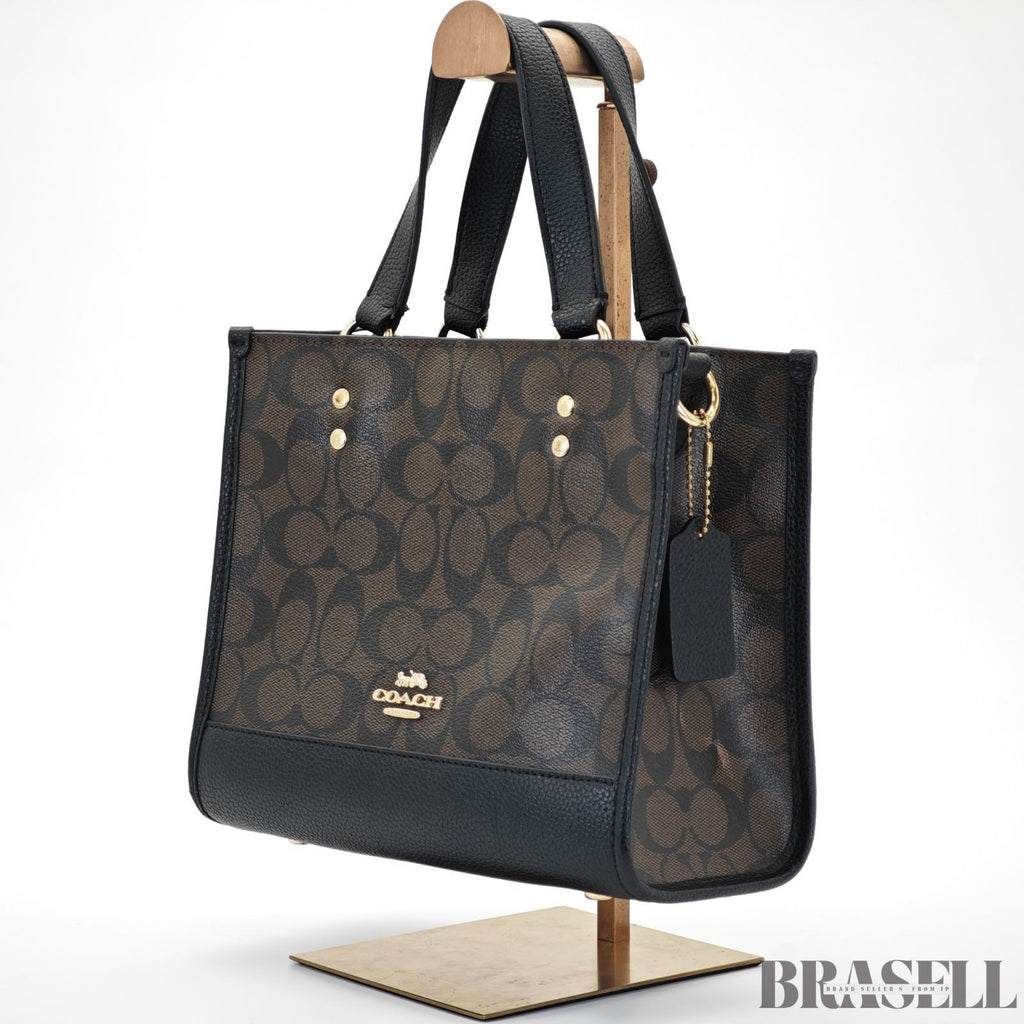 COACH Willow Tote CR677 Bag Blue Handbag for Women's