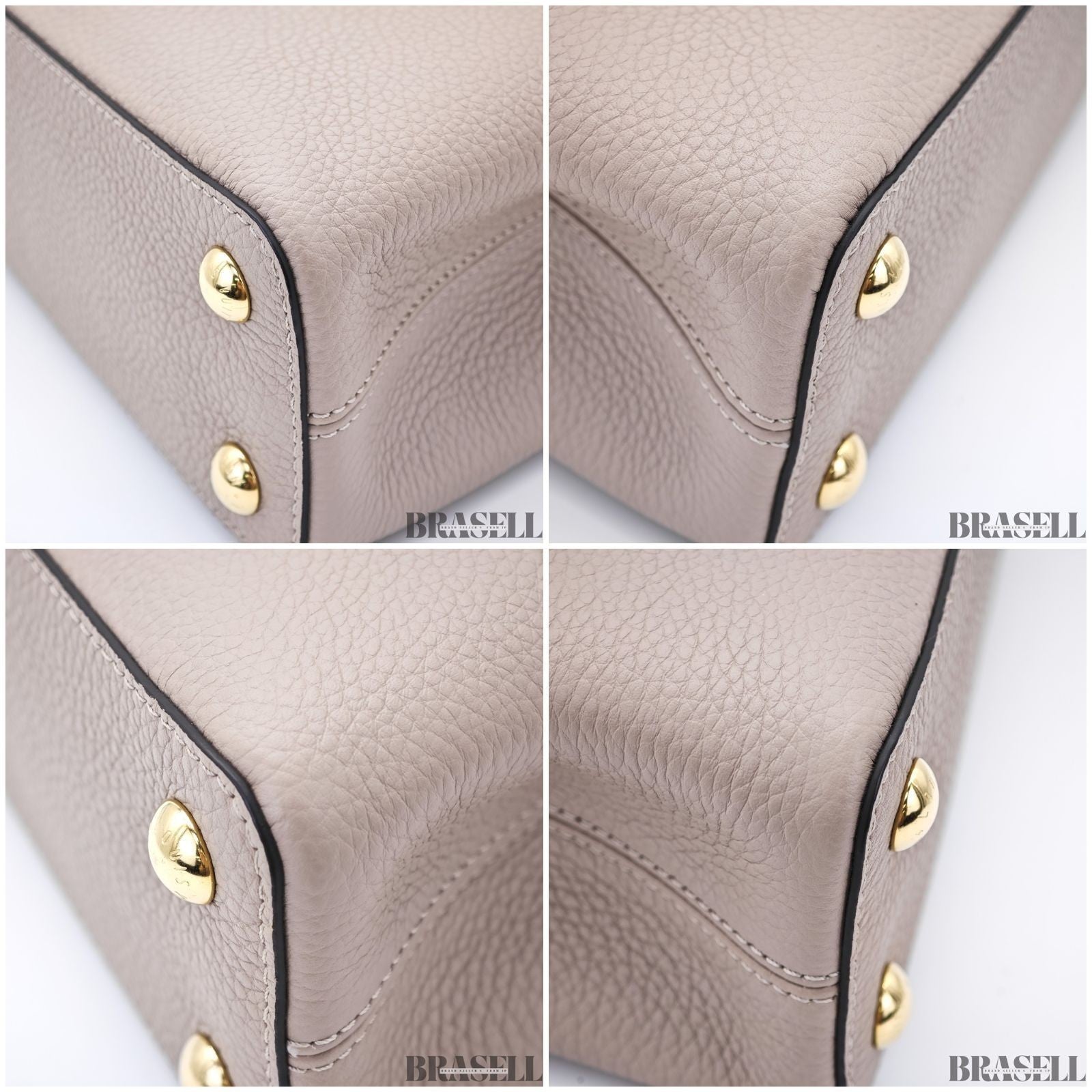Louis Vuitton Capucines BB Handbag M94634 Galet Greige Woman