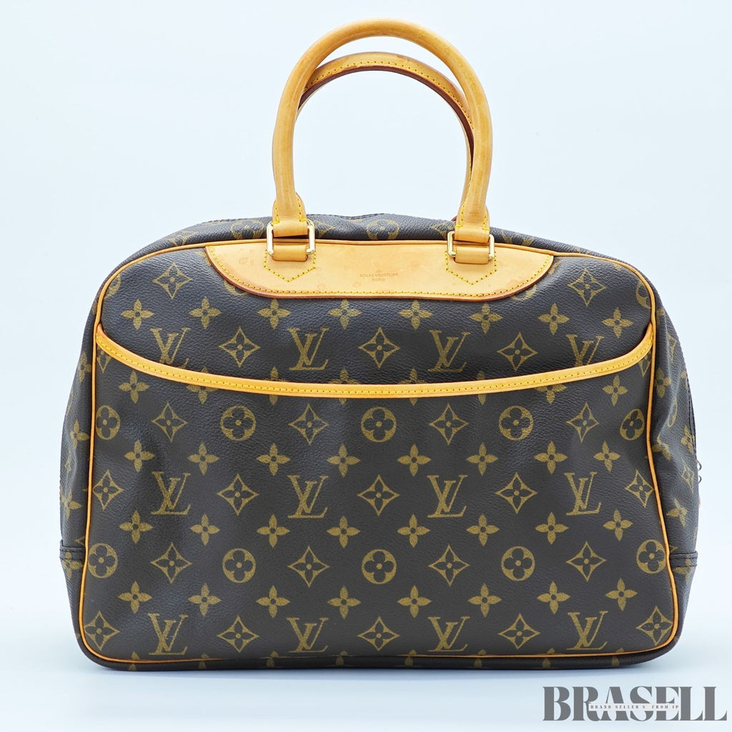 LOUIS VUITTON Deauville M47270 Monogram Travel Handbag Large Brown Unisex