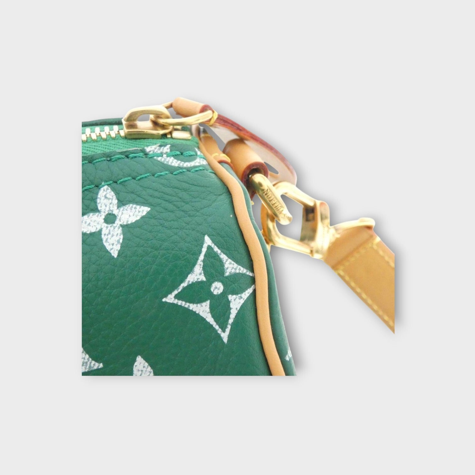 Louis Vuitton Monogram Speedy P9 Bandoulière 25cm Boston Bag M24423 Green 【A】