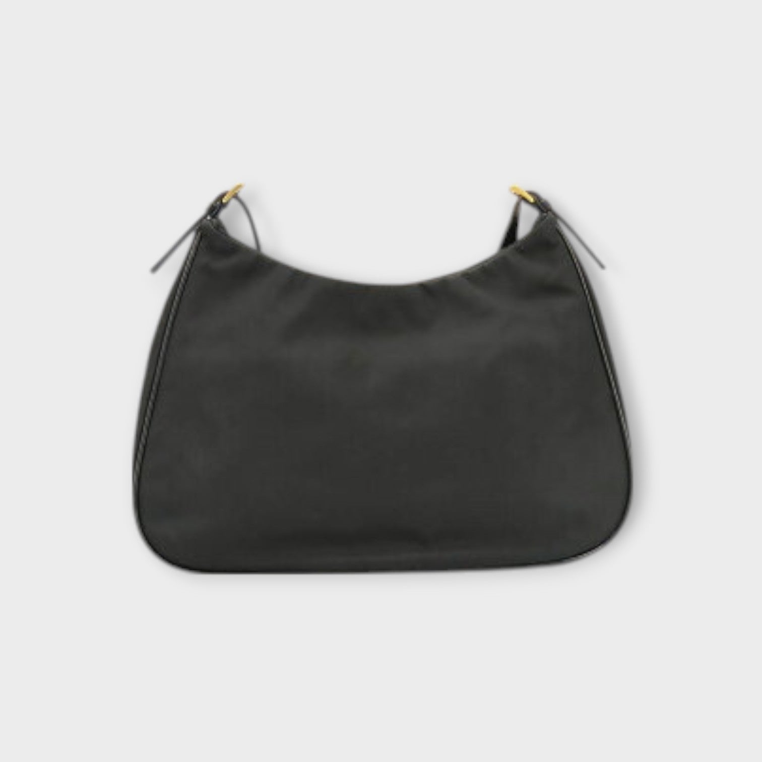 Prada Tessuto Light Chain Accessory Pouch One-Shoulder Bag Handbag Nero Black【A】