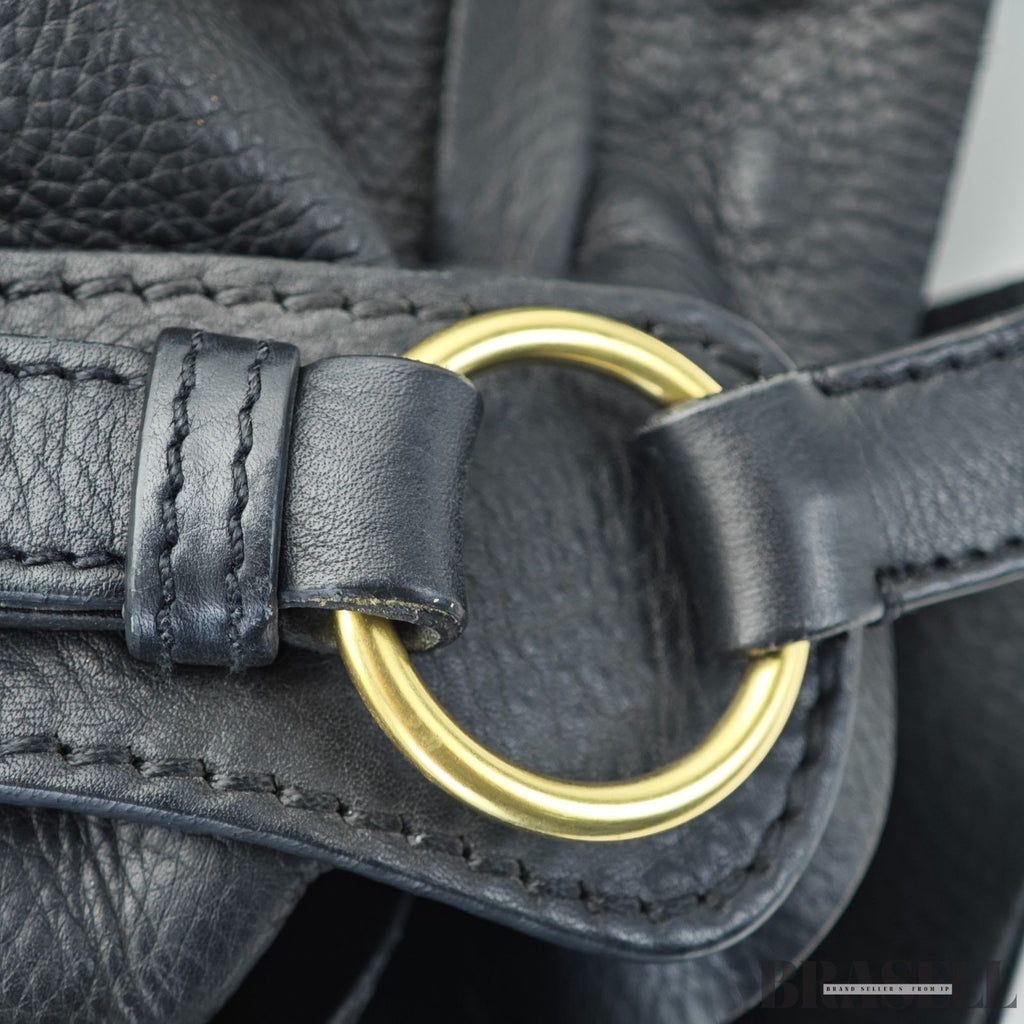Miu Miu Madras 2-Way Bag RL0058 Handbag Shoulder Bag Black Women's