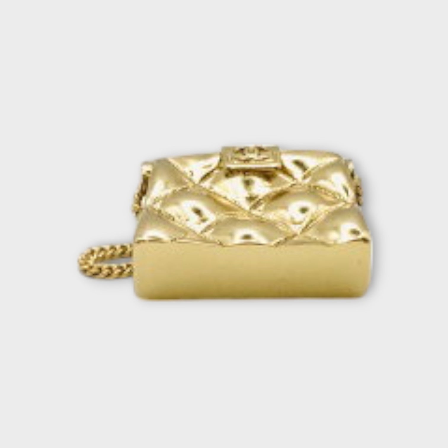 Chanel Coco Mark Matelassé Bag Motif Double Chain Gold【A】