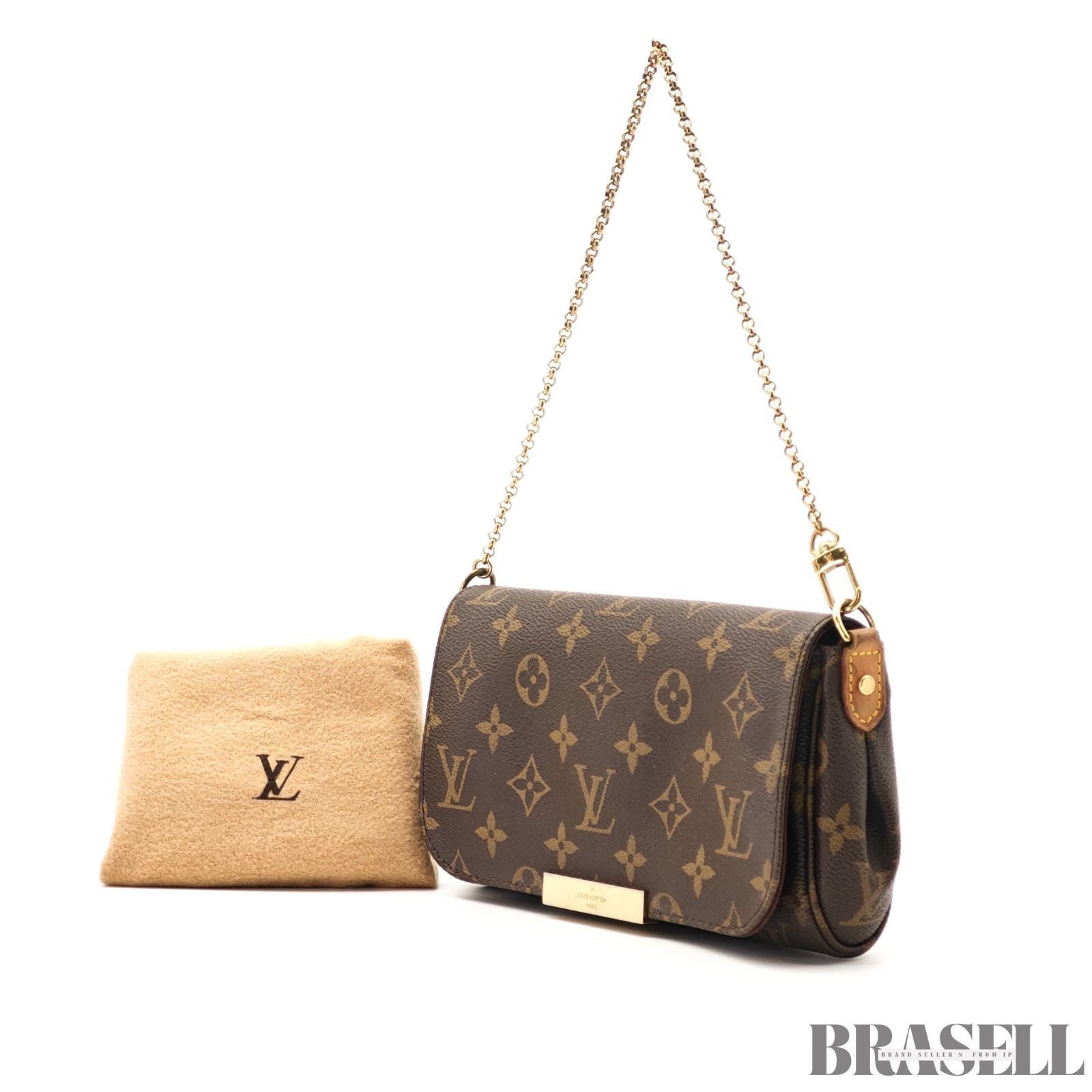 Louis Vuitton Favorite PM N41276 Handbag Mini Bag Brown With Dust Bag