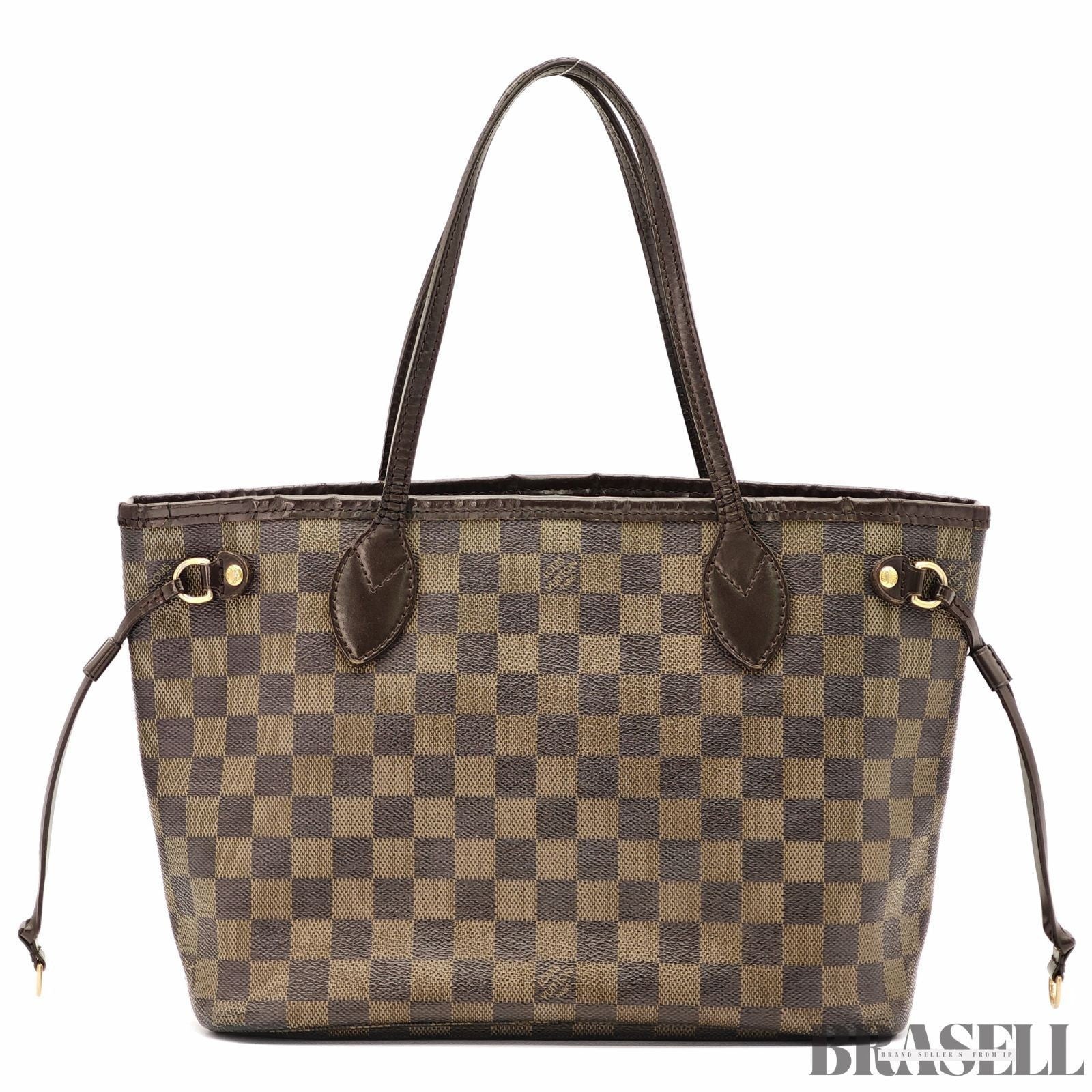 LOUIS VUITTON Neverfull PM N51109 Tote Bag Damier Ebene Dark Brown Women's