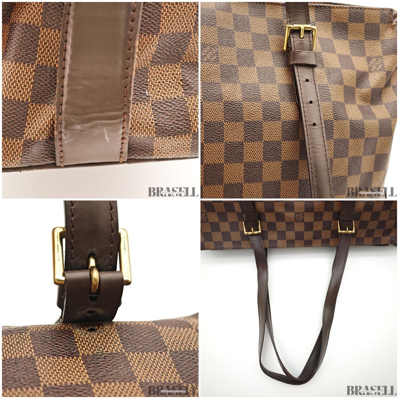 LOUIS VUITTON Chelsea Shoulder Tote Bag Damier Leather Brown N51119 TH0065