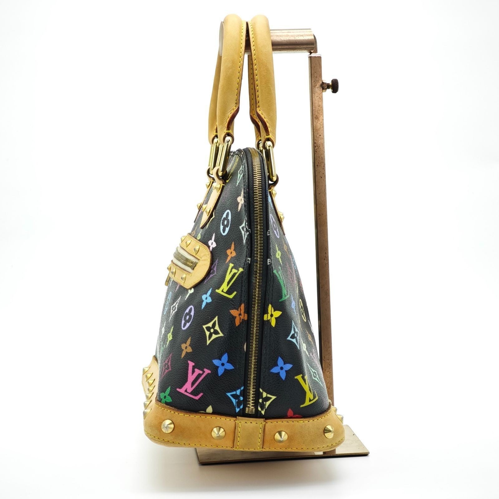 Louis Vuitton Monogram Multicolor Alma Handbag Noir M92646