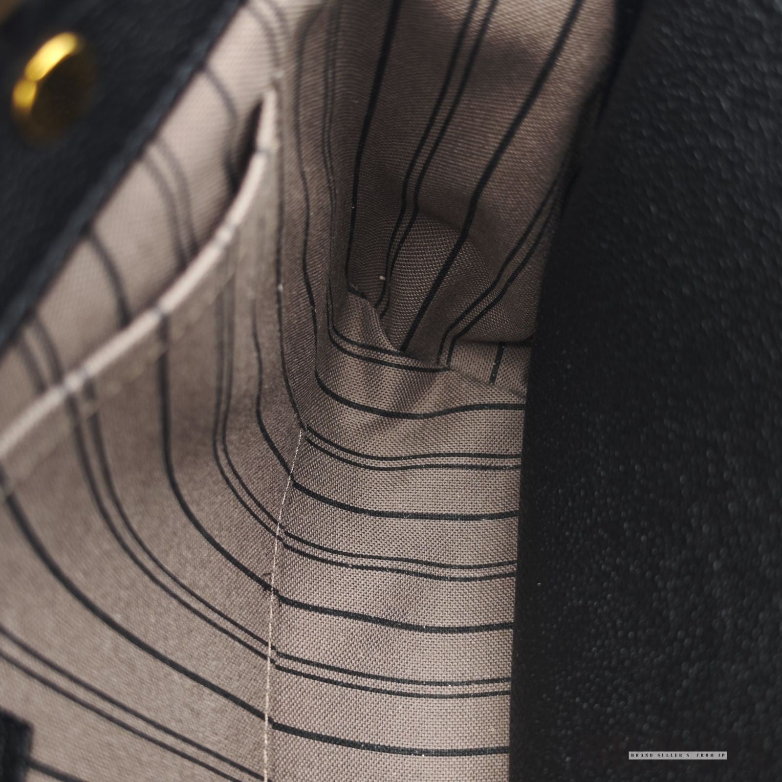 Louis Vuitton Montaigne BB M41048 Monogram Empreinte Black Handbag Bag Women