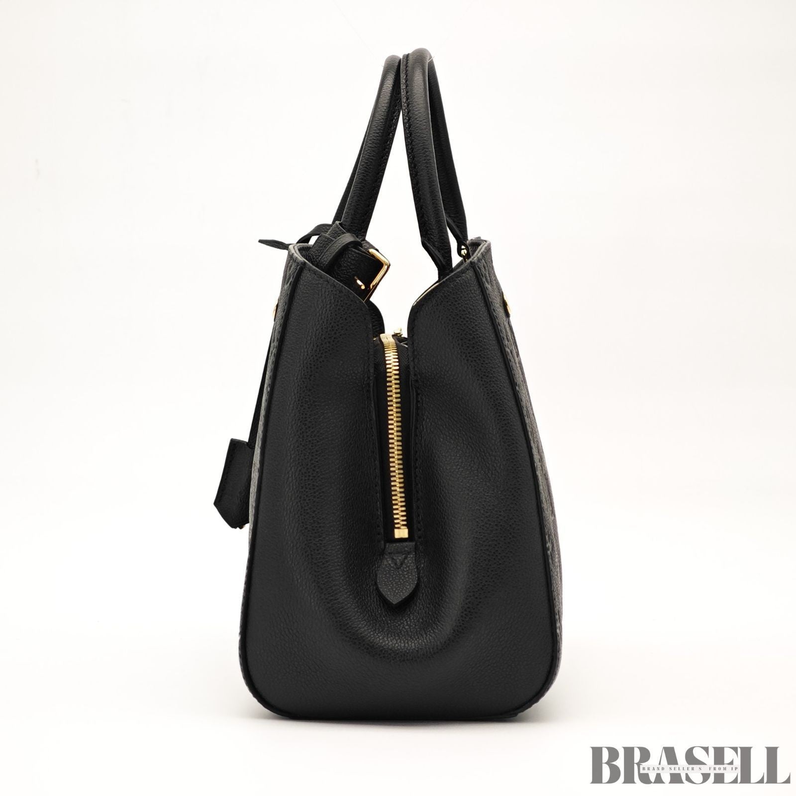 Louis Vuitton Montaigne BB M41048 Monogram Empreinte Black Handbag Bag Women