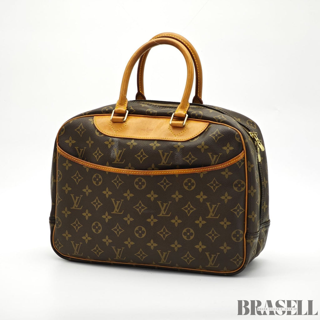 LOUIS VUITTON Deauville M47270 Monogram Travel Handbag Brown Women’s