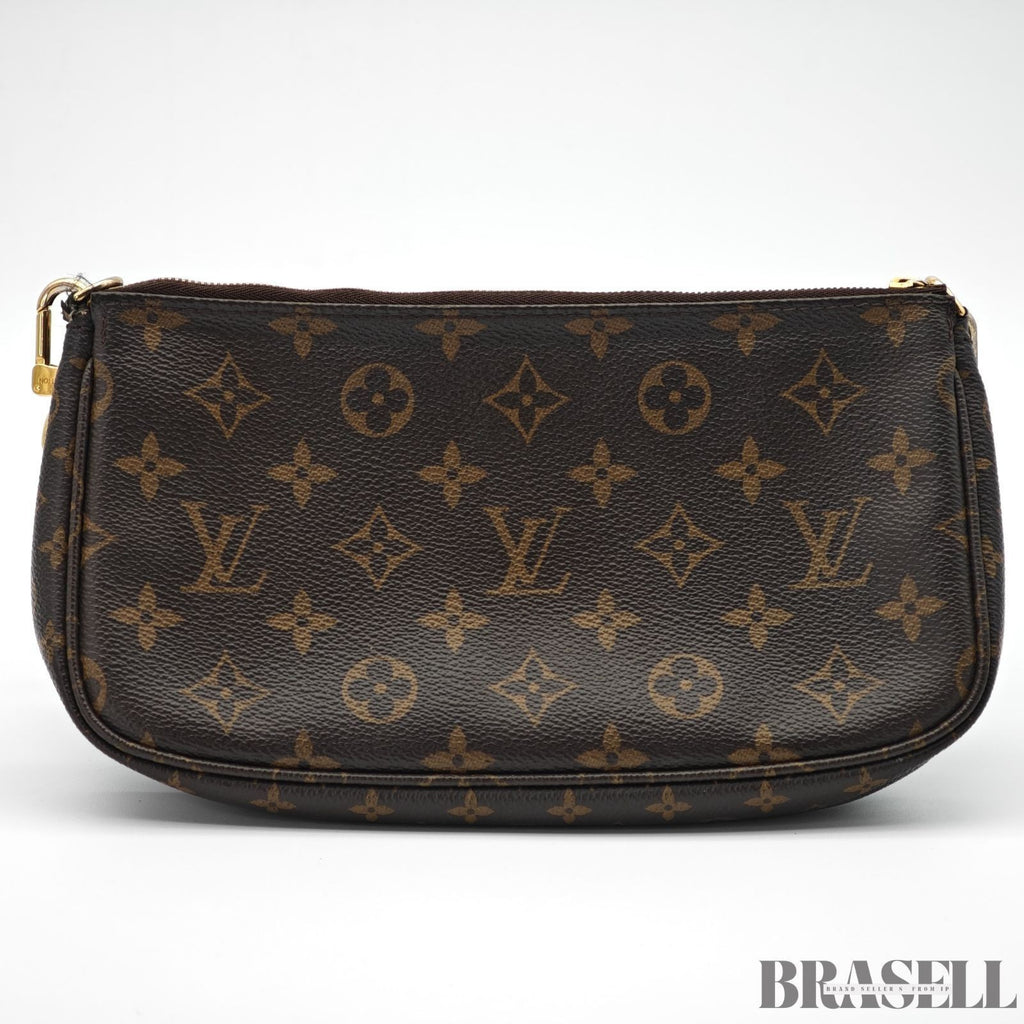 Louis Vuitton Multi Pochette Accessoires M44813 Shoulder Bag Brown w/Coin Case
