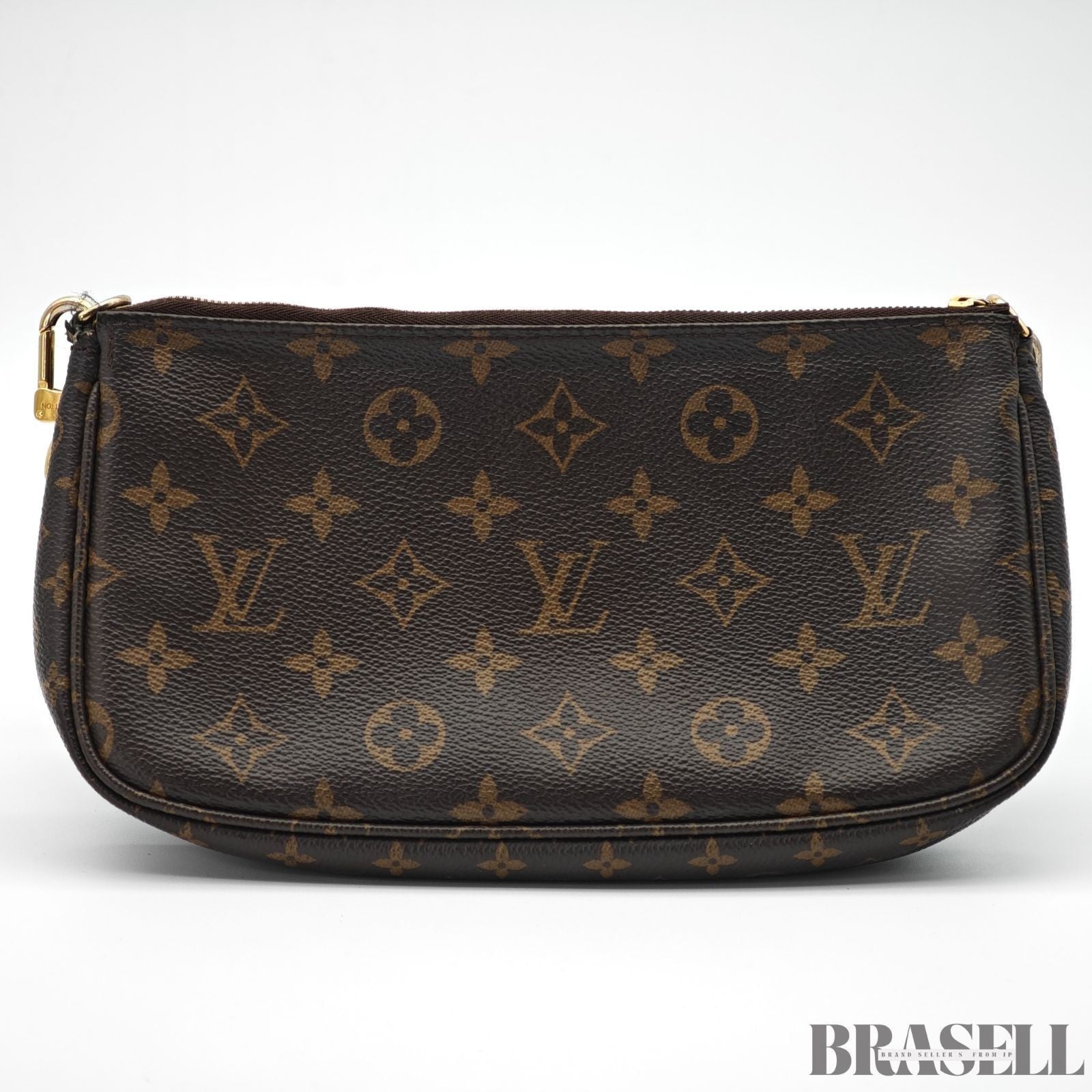 Louis Vuitton Multi Pochette Accessoires M44813 Shoulder Bag Brown w/Coin Case