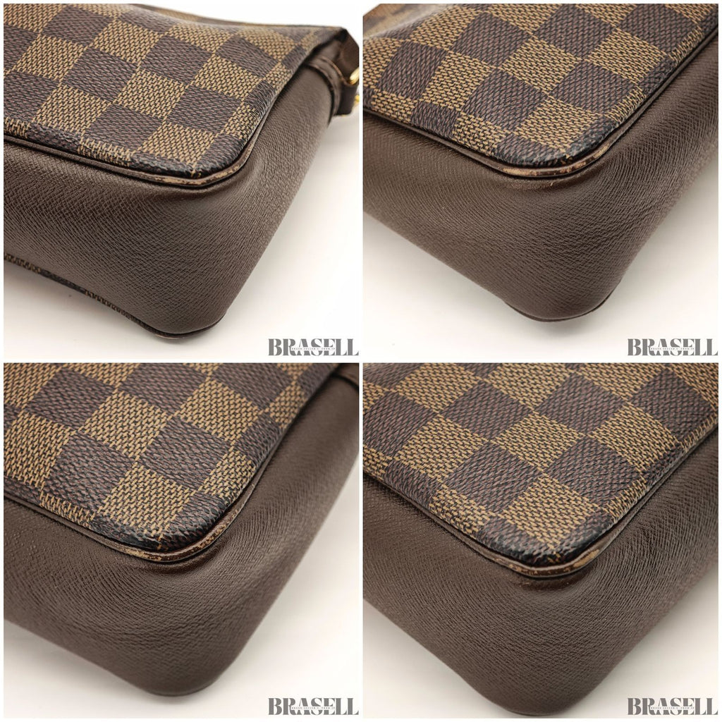 Louis Vuitton Trousse Makeup N51982 Handbag One Shoulder Damier Canvas Brown