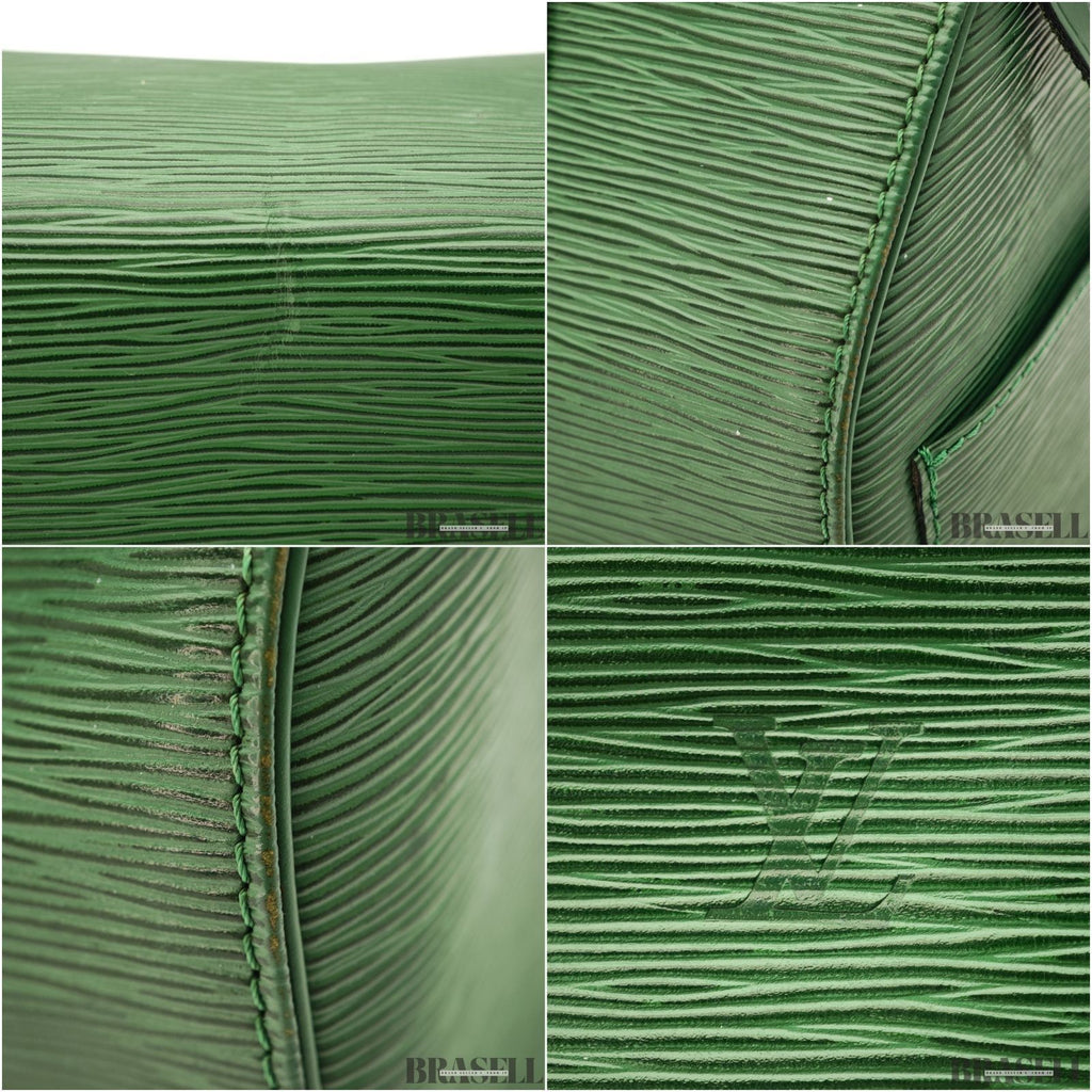 Louis Vuitton Epi Speedy 25 M43014 Mini Boston Bag Epi Leather Green Authentic