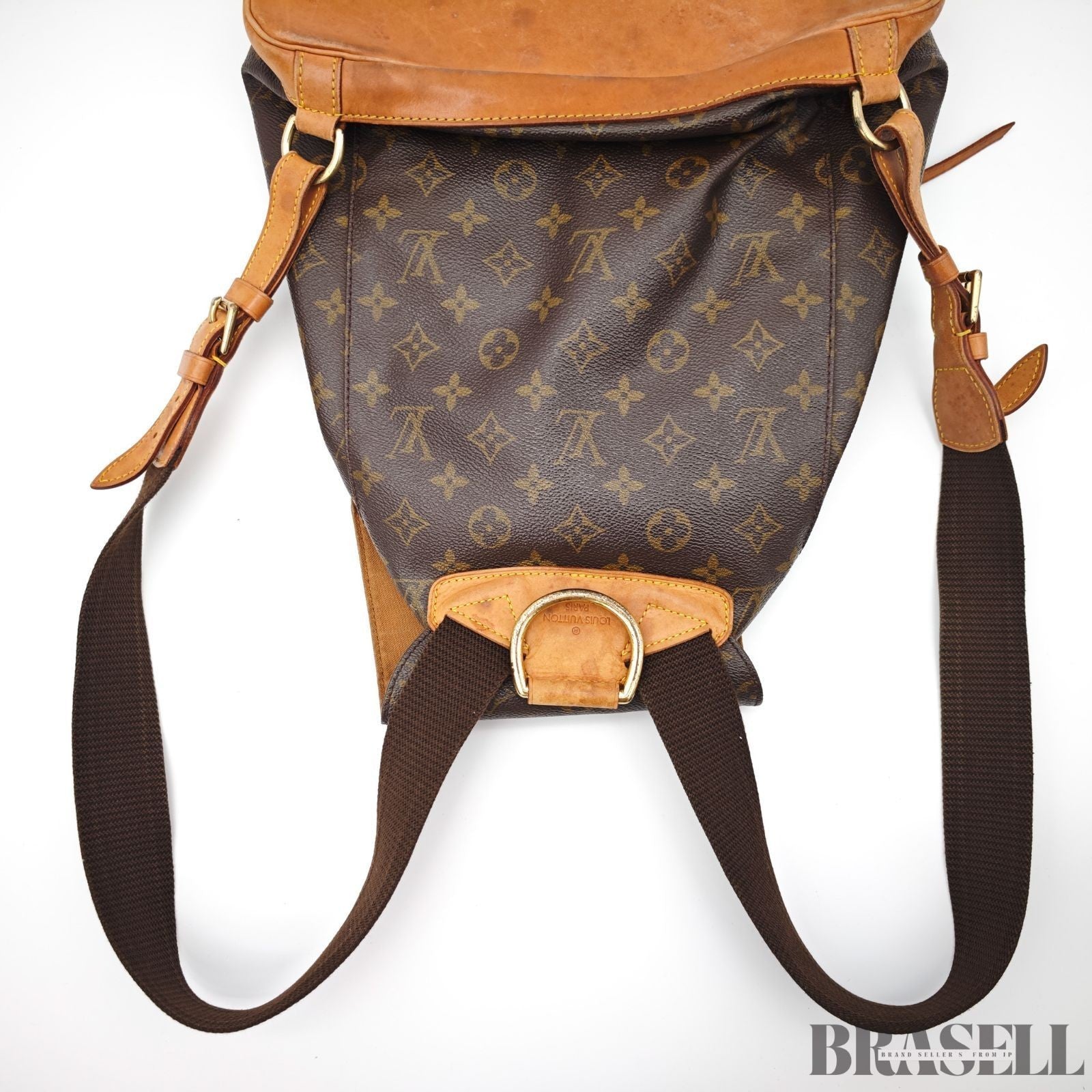 LOUIS VUITTON Montsouris M51135 Monogram Backpack Brown Women’s