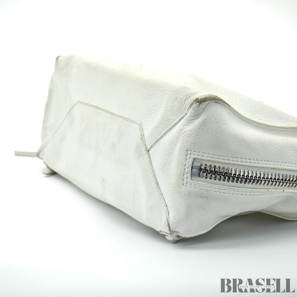 BALENCIAGA 2-Way Handbag Shoulder Bag Paper A4 370926 Ivory Women's