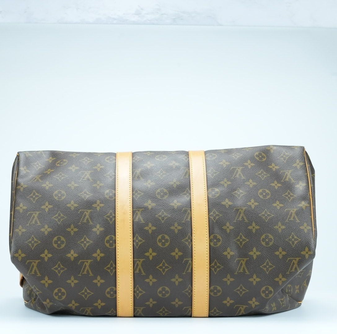 LOUIS VUITTON Keepall 45 M41428 Boston Bag Travel Bag Brown Large Capacity