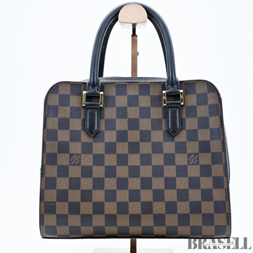 LOUIS VUITTON Triana N51155 Damier Ebene Handbag Brown Women’s