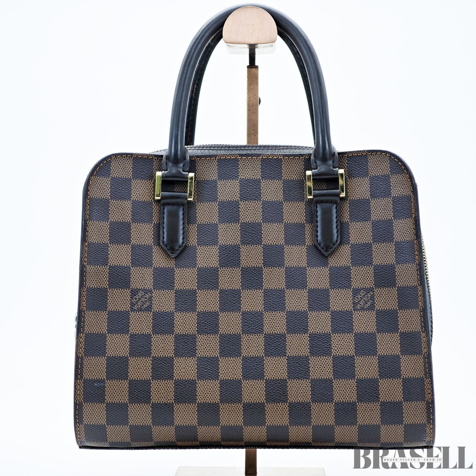 LOUIS VUITTON Triana N51155 Damier Ebene Handbag Brown Women’s