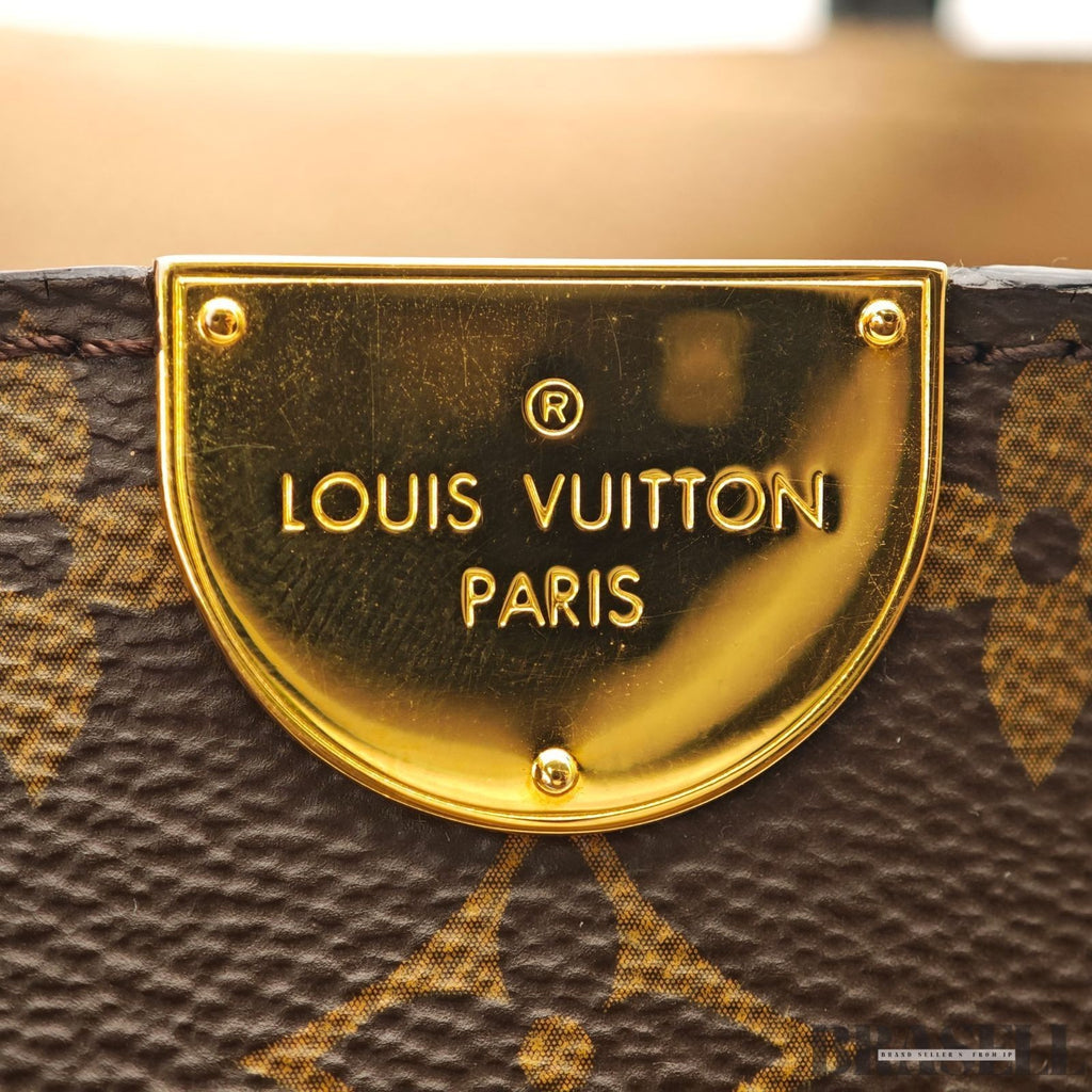 Louis Vuitton Flandrin M41595 2Way Handbag Shoulder Bag Trapezoid Brown Black