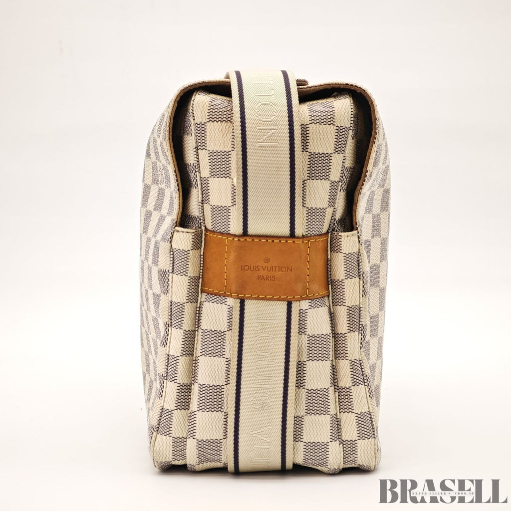 Louis Vuitton Damier Azur Naviglio N51189 Messenger Bag Shoulder Bag Off White