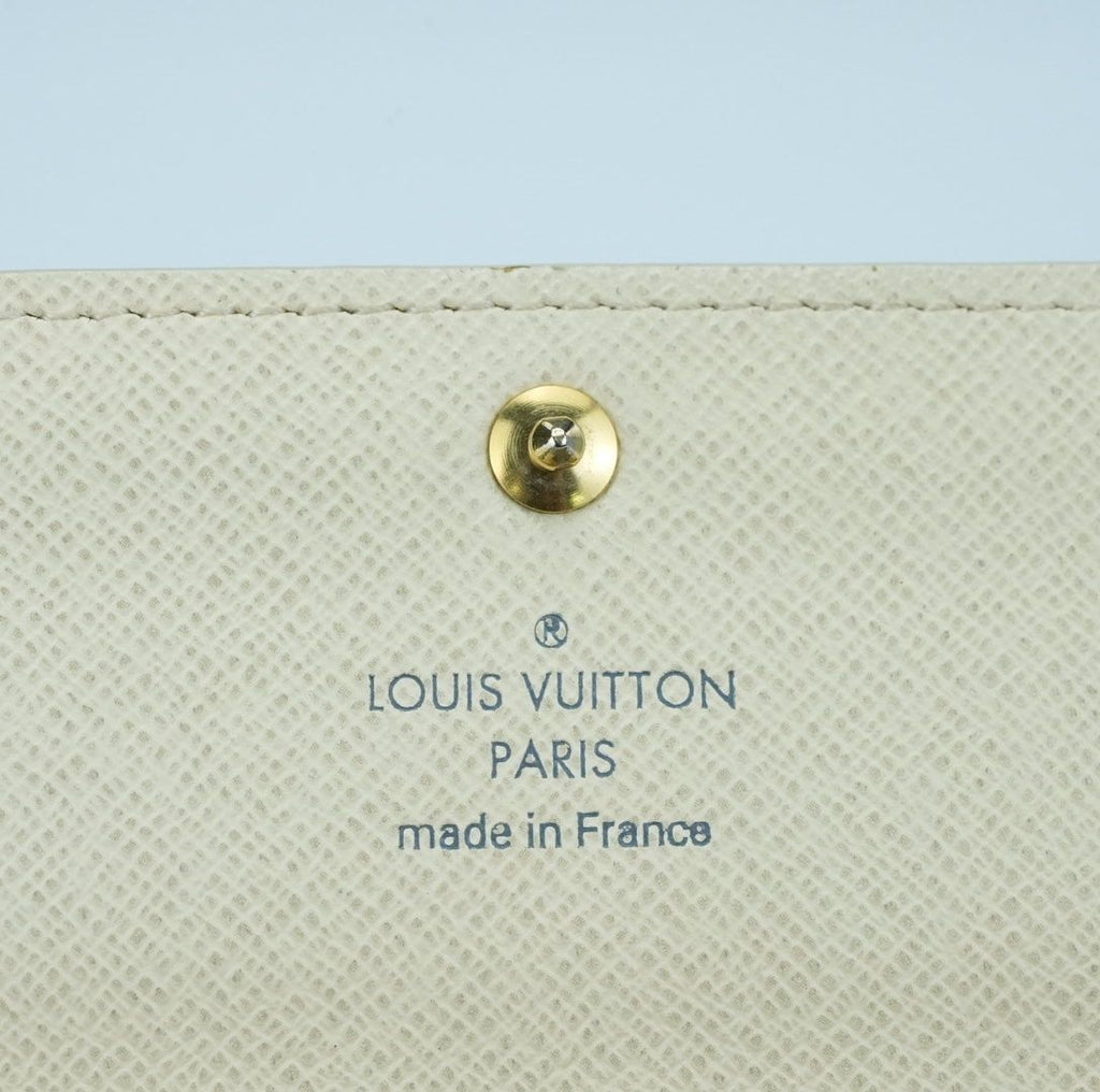LOUIS VUITTON Damier Azur Portefeuille Sarah N61735 Long Wallet Men and Women