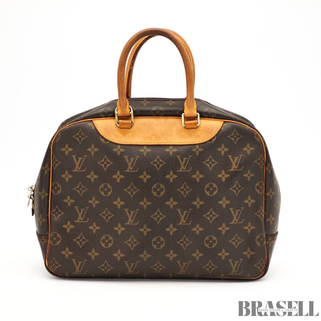 LOUIS VUITTON Monogram M47270 Monogram Deauville Tote Bag Handbag Brown