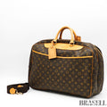 Louis Vuitton Alize 24 Heures Monogram M41399 2way Handbag Shoulder Bag Brown