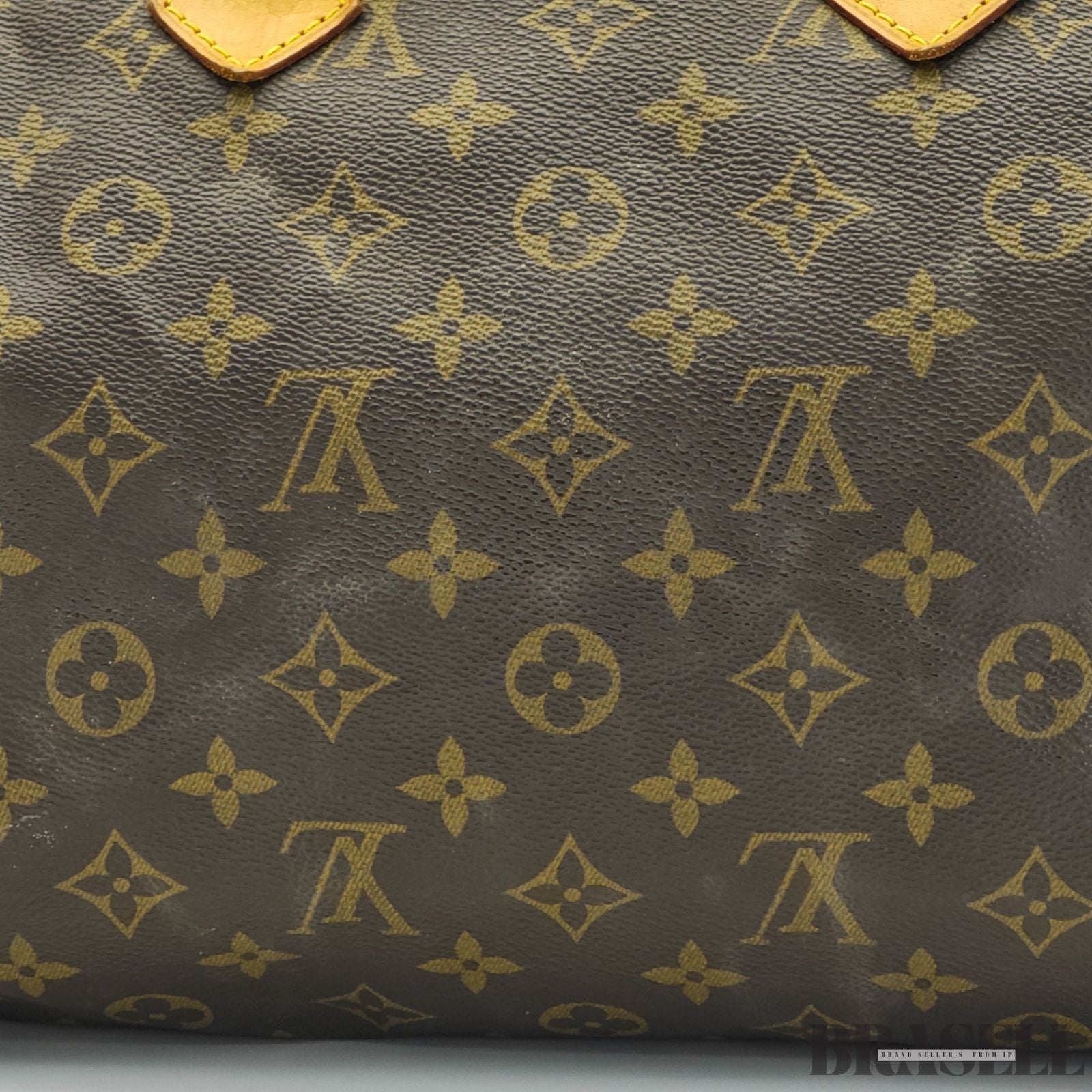 Louis Vuitton Speedy 30 M41526 Monogram Handbag Tote Bag Brown Woman