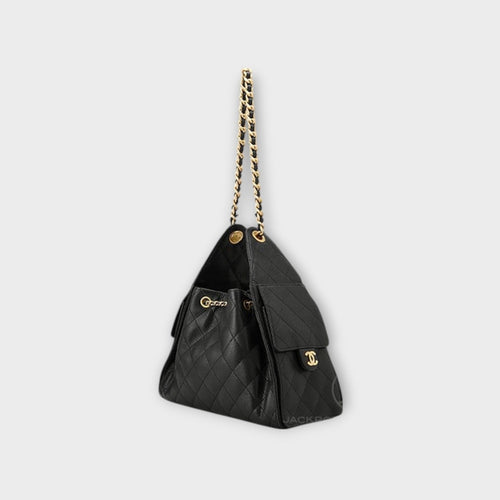 Chanel 25 Small Handbag Black【S】