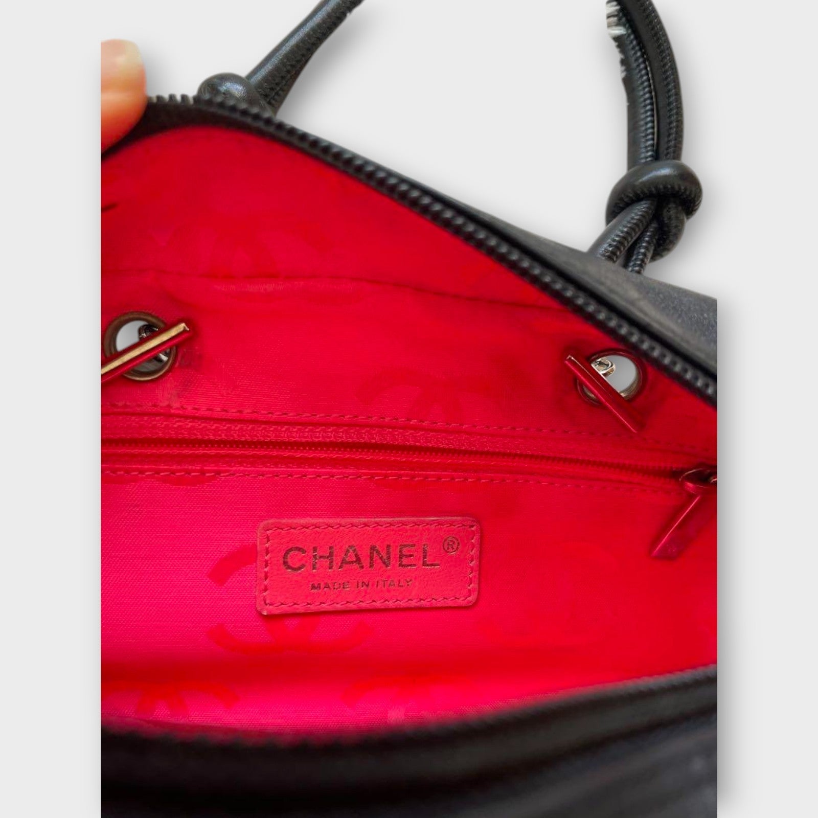 CHANEL Cambon Mini Bowling Bag No. 10 Black