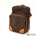 LOUIS VUITTON Amazon Crossbody Shoulder Bag Monogram Leather Brown M45236