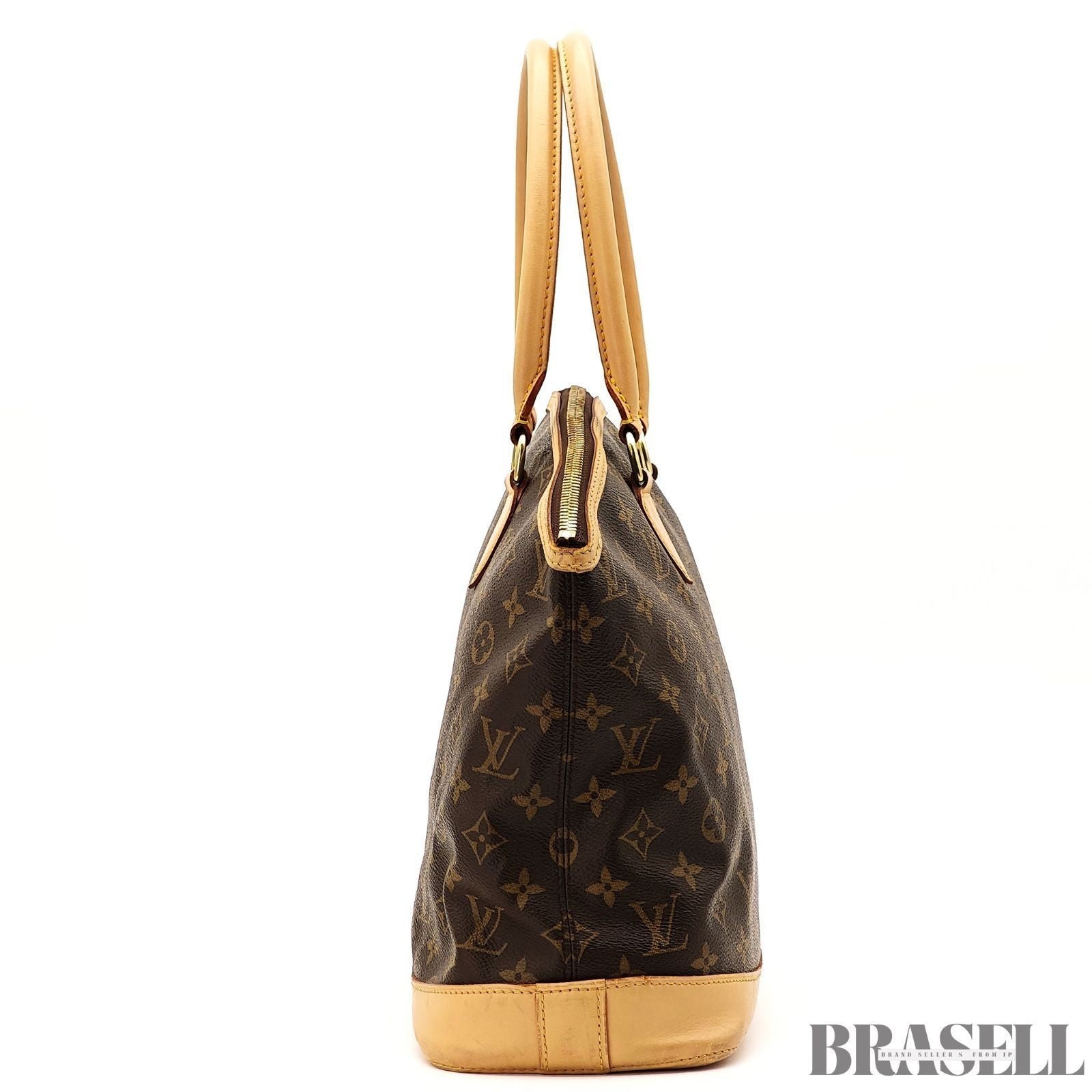 Louis Vuitton Lockit Horizontal Tote Bag M40104 Monogram Canvas Leather Brown