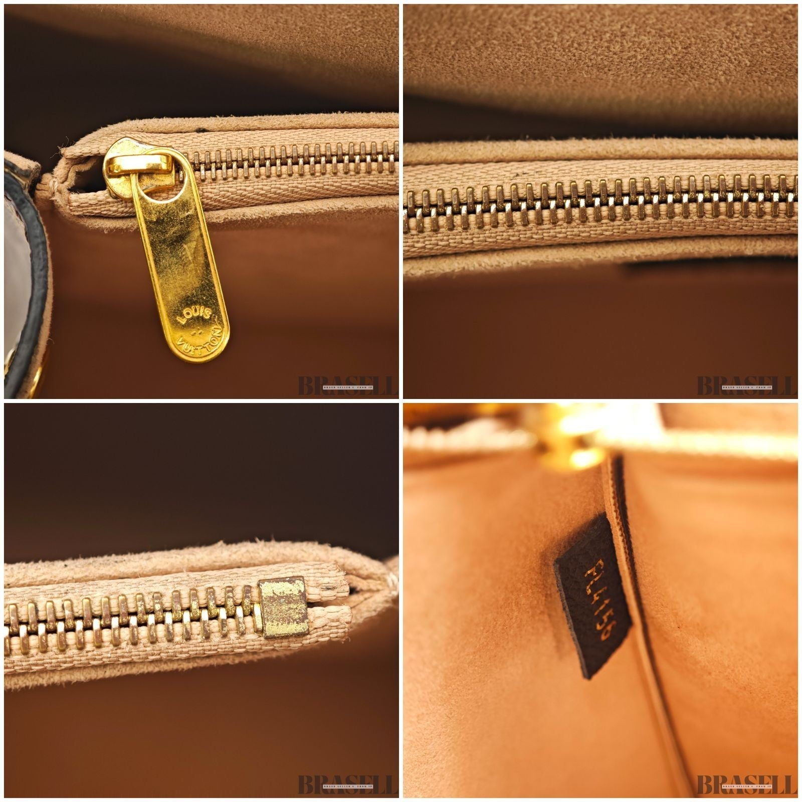 Louis Vuitton Flandrin M41595 2Way Handbag Shoulder Bag Trapezoid Brown Black