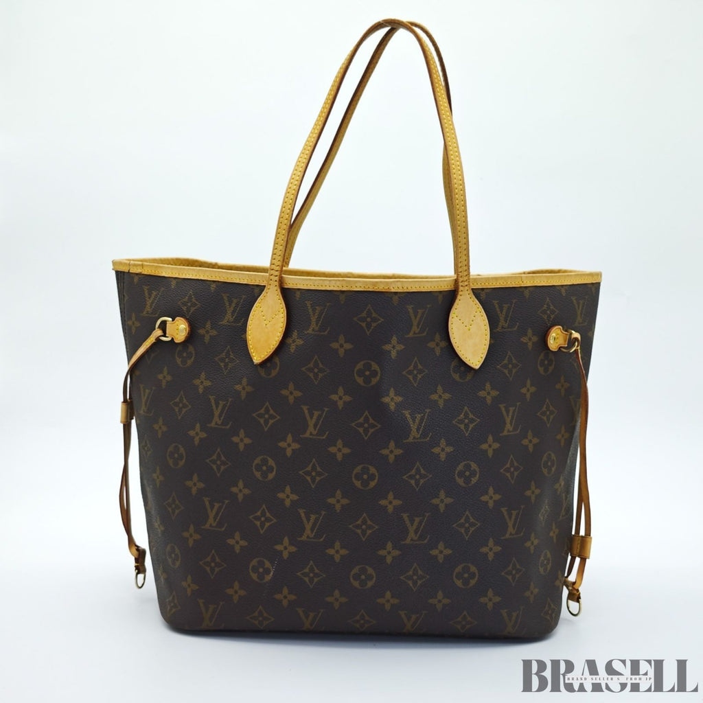 LOUIS VUITTON Neverfull MM M40156 Monogram Large Tote Shoulder Bag Brown