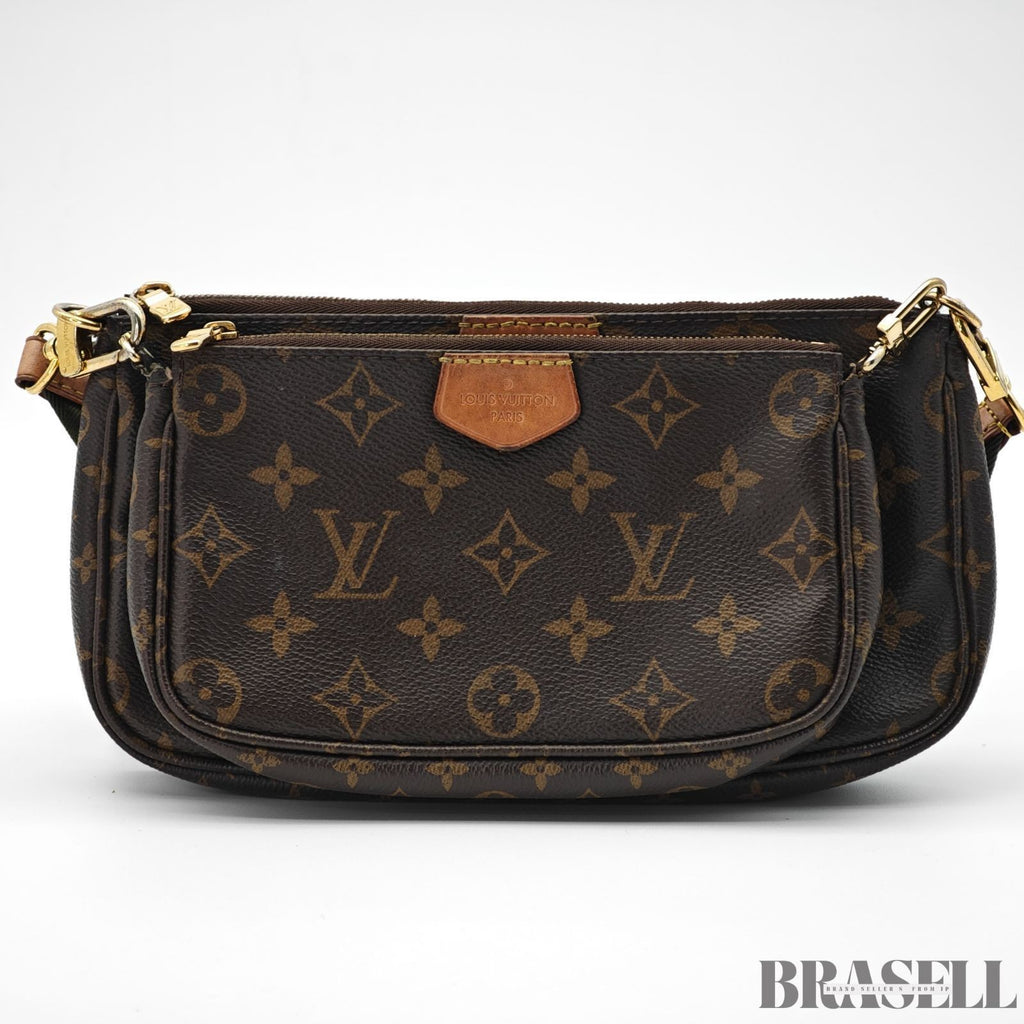 Louis Vuitton Multi Pochette Accessoires M44813 Shoulder Bag Brown w/Coin Case