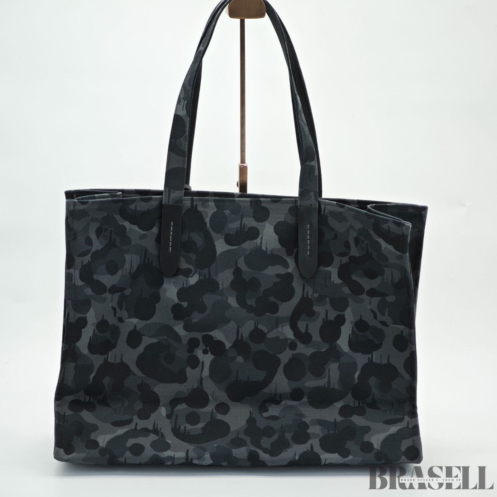 COACH Camo Print and Rexy Tote CCD11 A5F Dinosaur Tote Bag Black