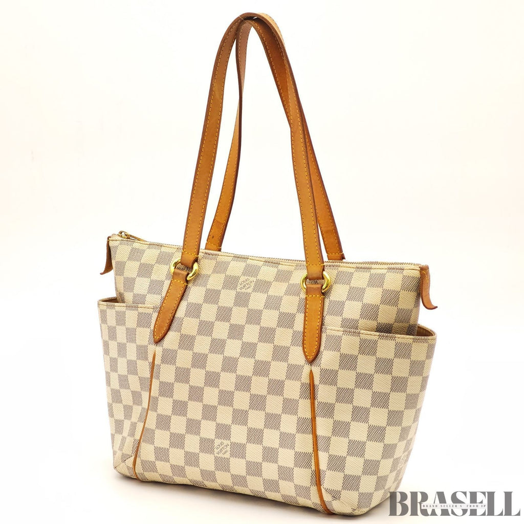 Louis Vuitton Totally MM Damier Azur N51262 Handbag Tote Bag Beige Large