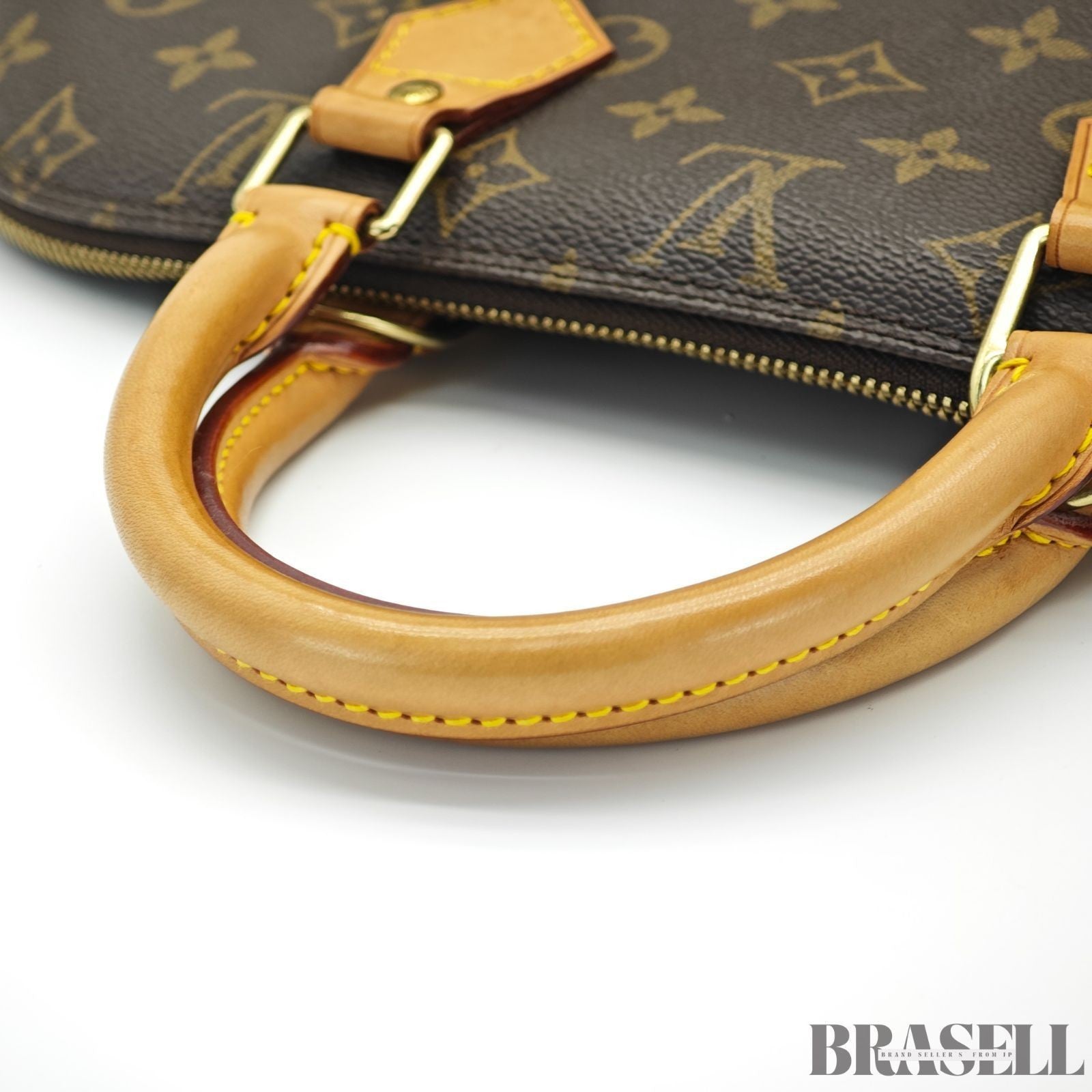 LOUIS VUITTON Monogram Alma PM M53151 Handbag Brown with Padlock