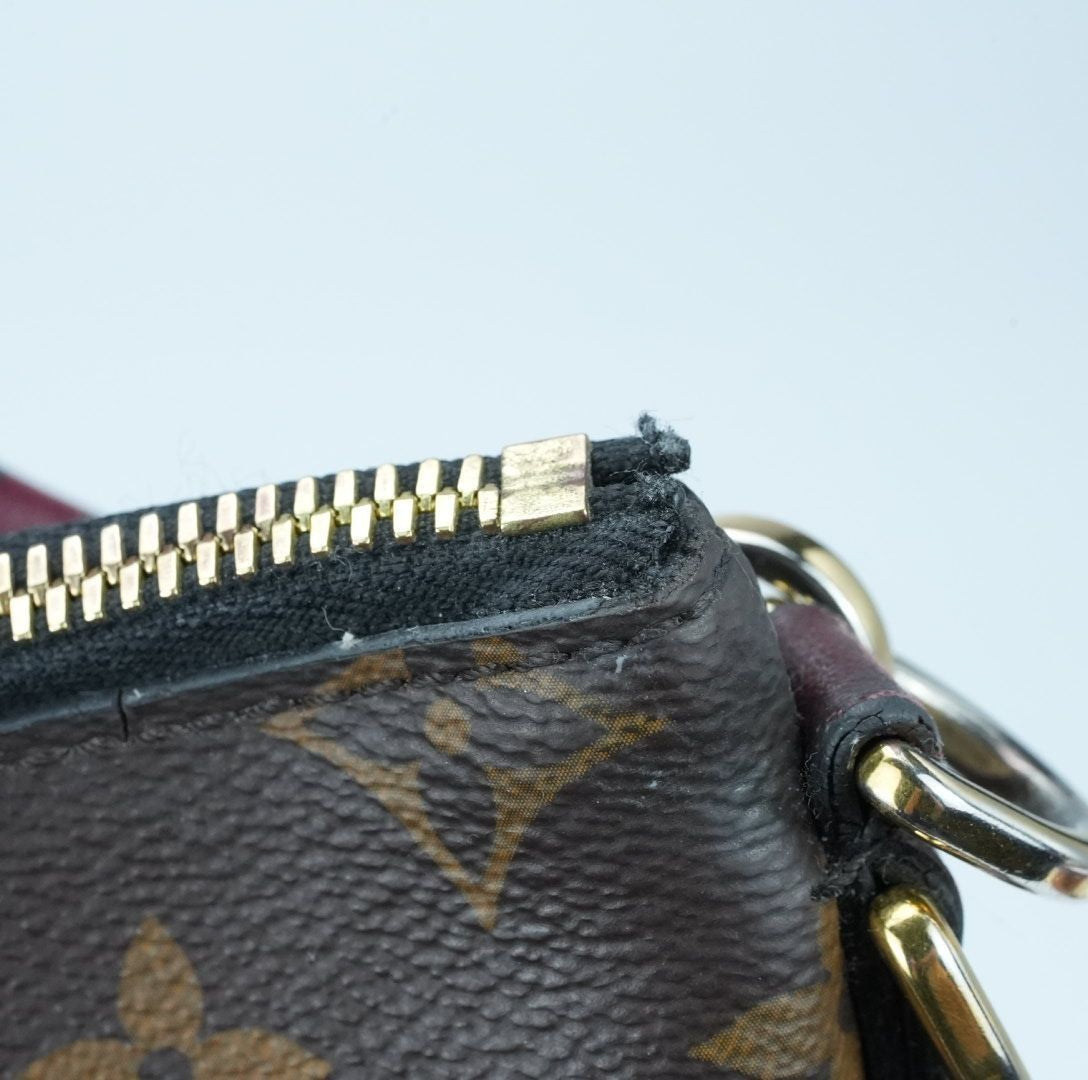LOUIS VUITTON M55090 Monogram Mini Zipped Hobo 2-Way Shoulder Bag/Handbag