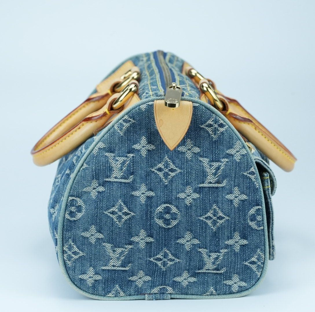 LOUIS VUITTON Monogram Denim Neo Speedy Blue M95019