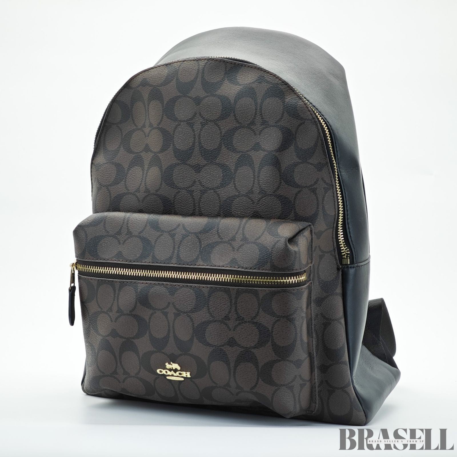 COACH Charlie Signature Backpack Brown color for Men and Women
