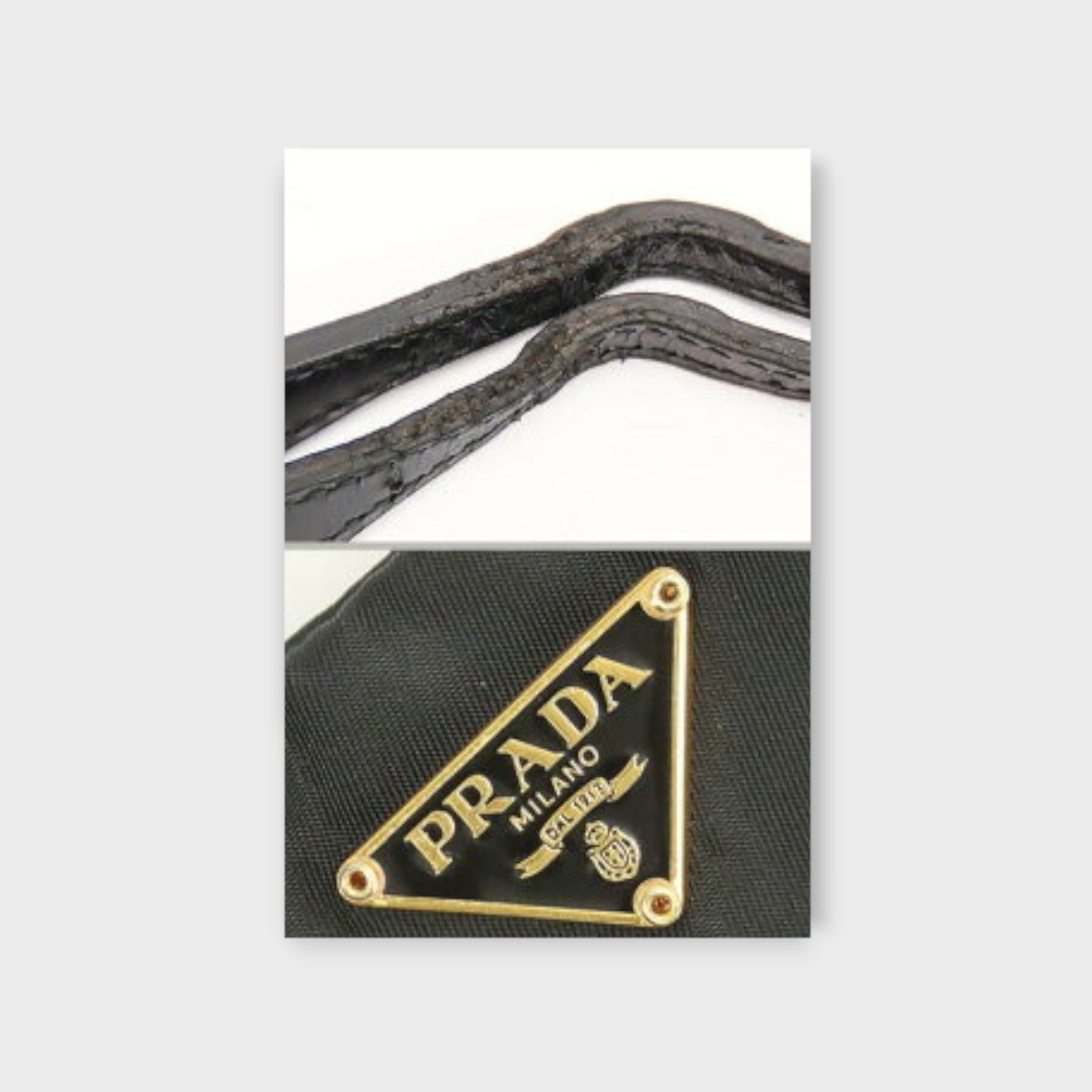 Prada Tessuto Light Chain Accessory Pouch One-Shoulder Bag Handbag Nero Black【A】