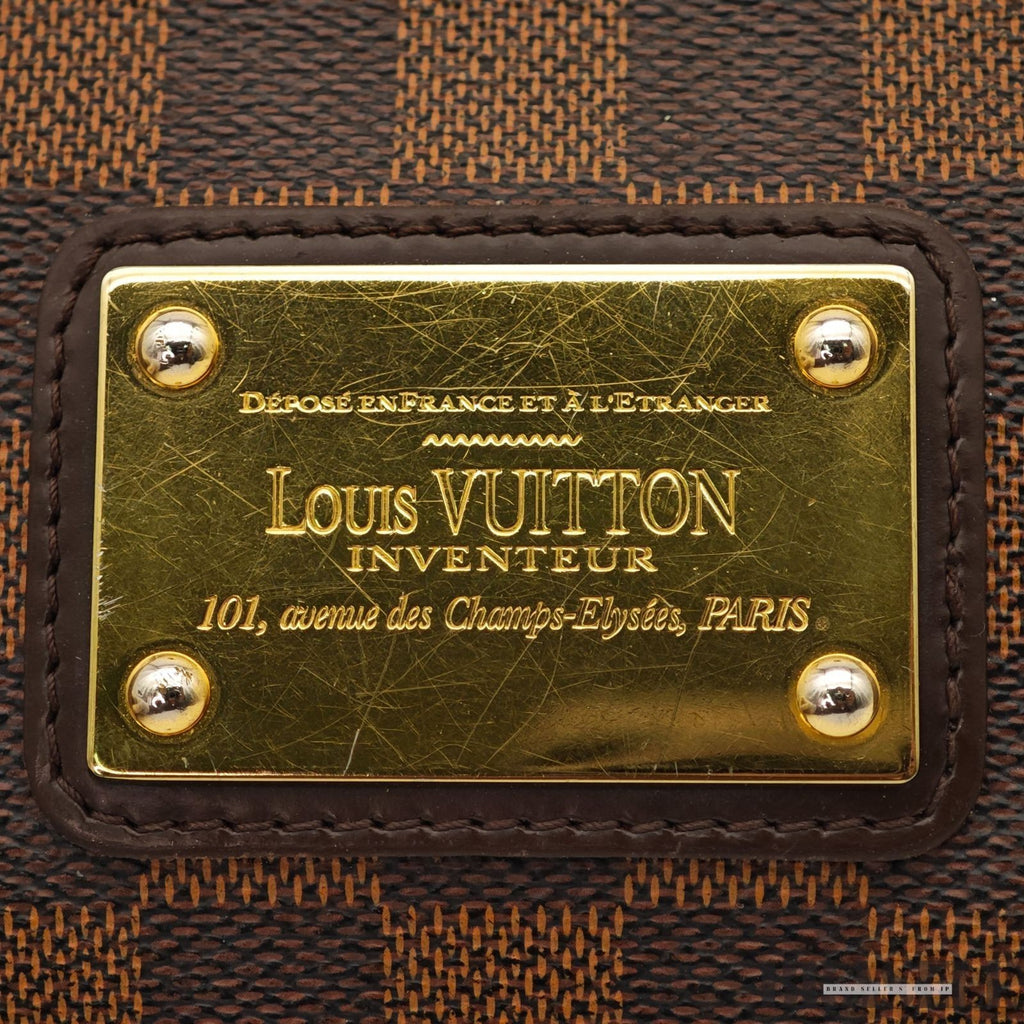 Louis Vuitton Damier Eva Hand Bag Damier Ebene N55213 Brown Compact